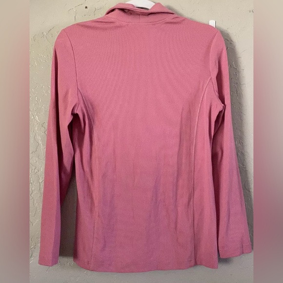 Collection L Women’s Size 4 (Small) Dusty Rose Button-Up Organic Cotton Cardigan - Picture 10 of 10